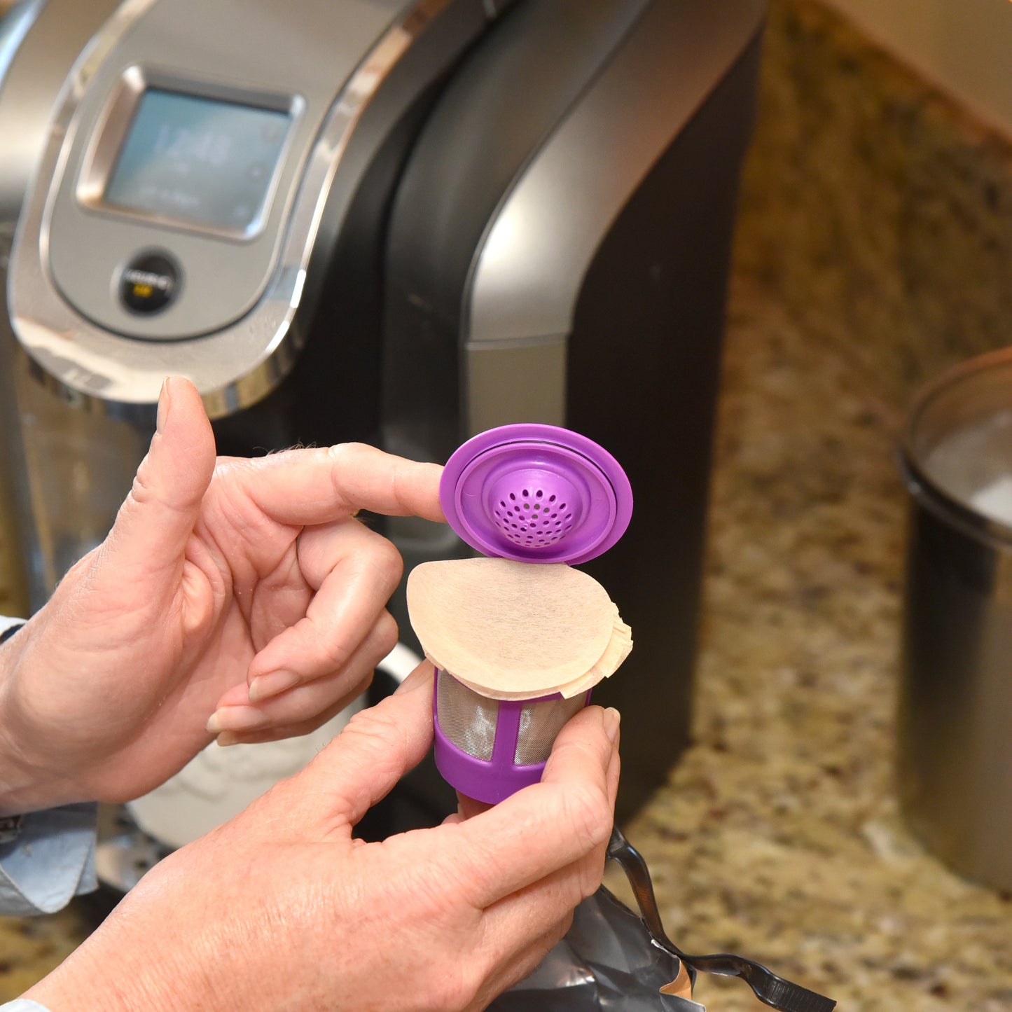 Unbleached Natural Paper Filters With Lid for Reusable K Cups Fits All Brands (300/Box)