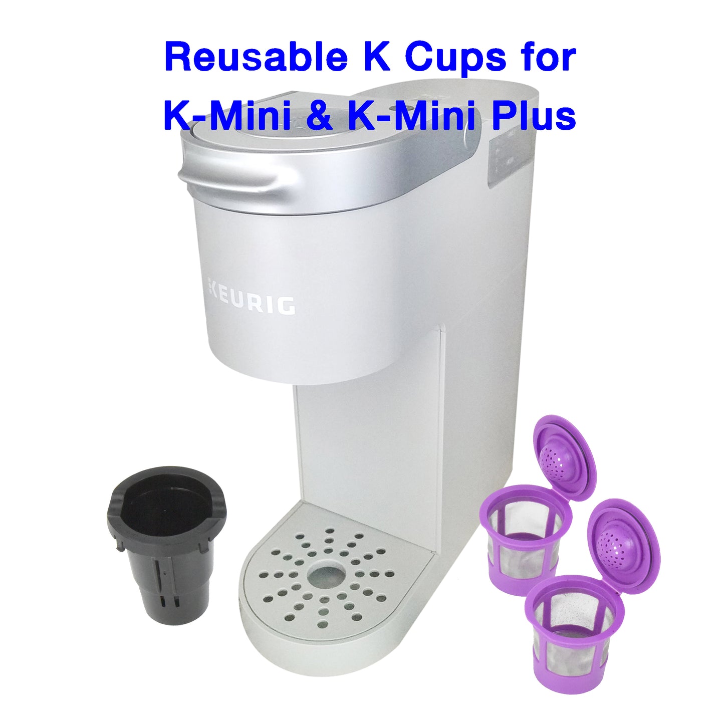 Reusable K cups with adapter for K-Mini and K-Mini Plus | Keurig Mini and Plus Models