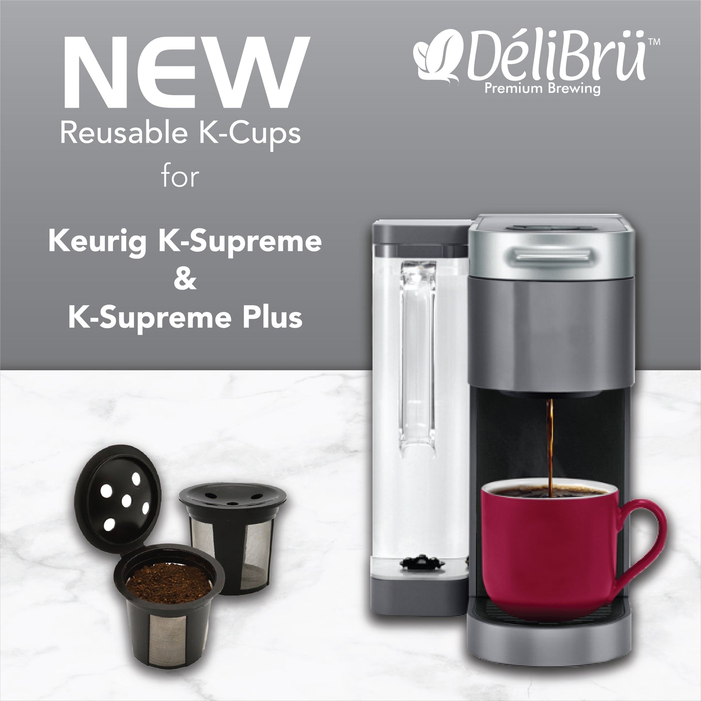 Reusable K cups Keurig Supreme and K Supreme Plus