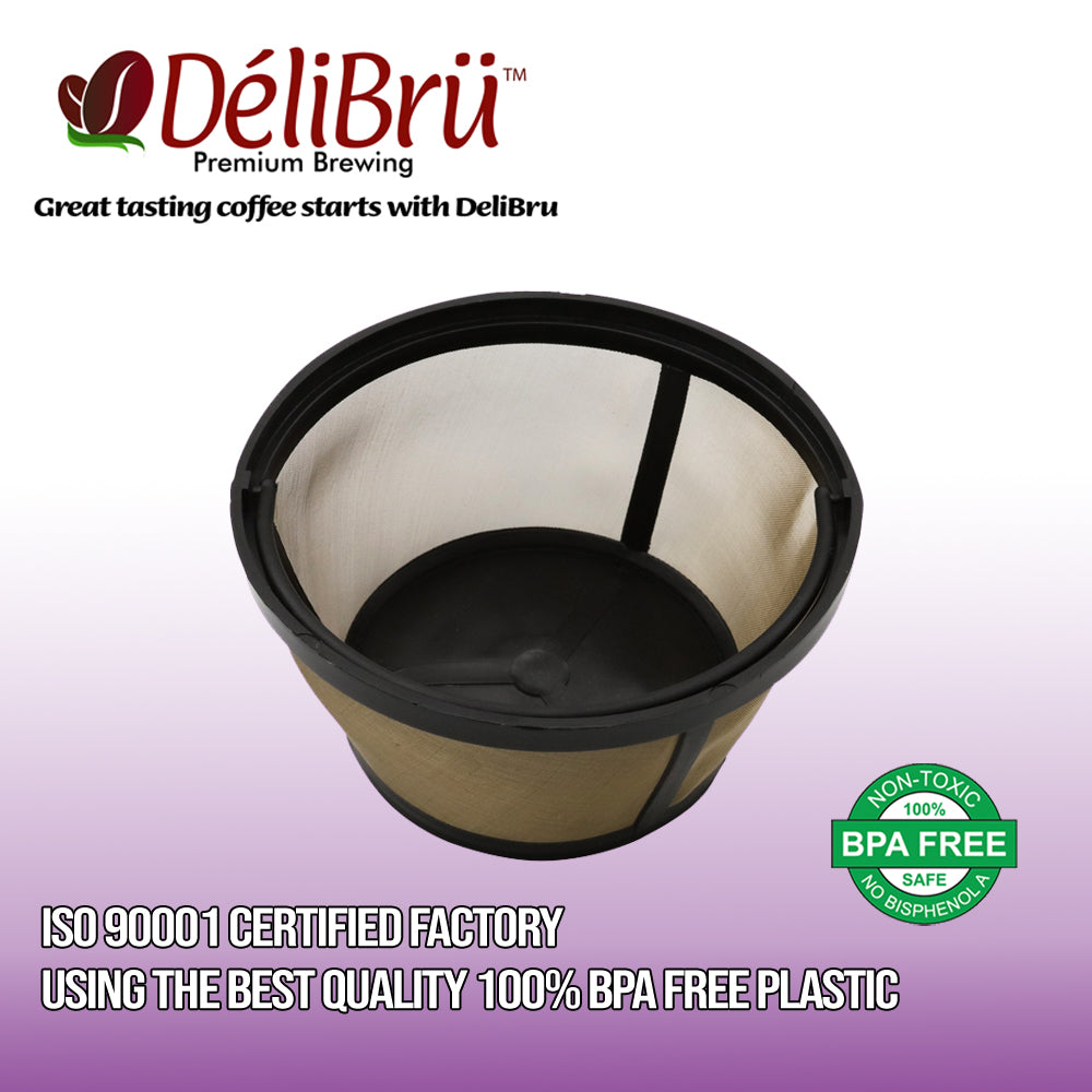 Fill & Brew Reusable Coffee Filter Basket for Most Mr. Coffee, Black &  Decker Plastic Makers